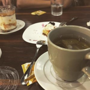 A break in a cafe